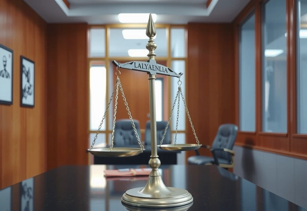 Eine Waage als Symbol der Gerechtigkeit