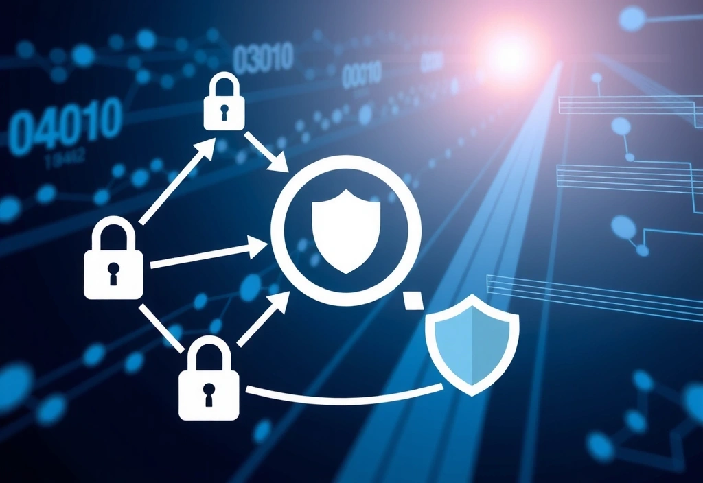Grafik zur Datenverschlüsselung und Privatsphäre